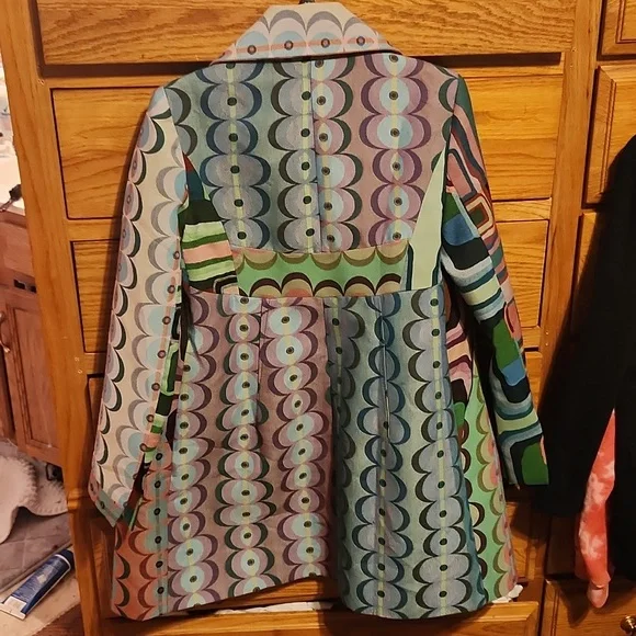 RARE Desigual Colorful Patterned Women's Coat